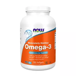 Now Foods Omega-3, Molecularly Distilled (500  Softgels)