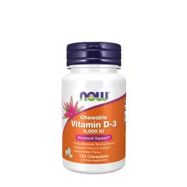   Now Foods Vitamin D-3 5,000 IU (120  Kauwtabletten, Natuurlijke Muntsmaak)