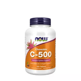   Now Foods Vitamin C-500 Chewable (100  zuigtabletten, Kers Bes)