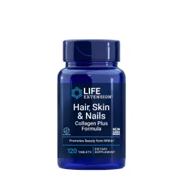   Life Extension Hair, Skin & Nails Collagen Plus Formula (120 Tabletten)