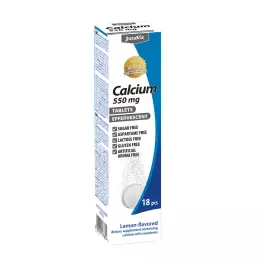   JutaVit Calcium 550 mg effervescent tablet (18 Bruistabletten, Citroen)