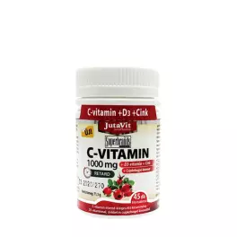 JutaVit Vitamin C 1000 mg + D3 + Zinc tablet (45 Tabletten)
