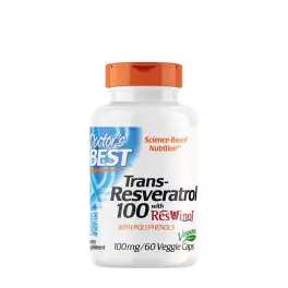   Doctor's Best Trans-Resveratrol 100 mg (60 Veggie Capsules)