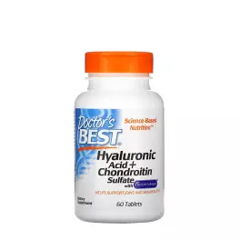   Doctor's Best Hyaluronic Acid + Chondroitin Sulfate with BioCell Collagen (60 Tabletten)