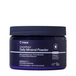  Trace Minerals ConcenTrace® Daily Mineral Powder (132 g, blauwe acai)