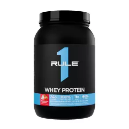 Rule1 Whey Protein  (905 g, Aardbeien en Room)