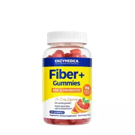 Enzymedica Fiber+ Gummies (90  Gummies, Bloed Sinaasappel)