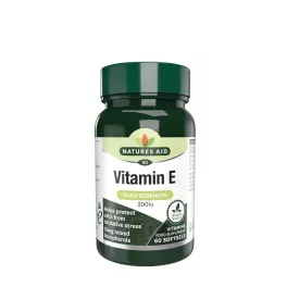 Natures Aid Vitamin E 200 IU (60 Zachte capsules)