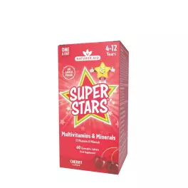  Natures Aid Super Stars Multivitamin (60 Kauwtabletten, Kers)