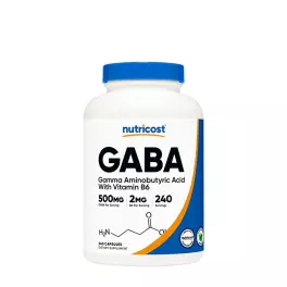 Nutricost GABA + B6 500 mg (240  Capsules)