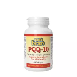   Natural Factors PQQ-10 PQQ 20 mg - Coenzyme Q10 200 mg (60 Zachte capsules)