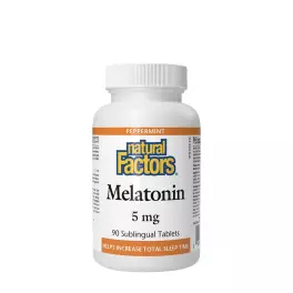 Natural Factors Melatonin 5 mg (90 Tabletten, Pepermunt)