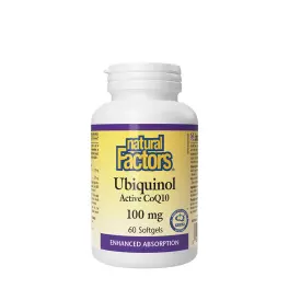   Natural Factors Ubiquinol Active CoQ10 100 mg (60 Zachte capsules)