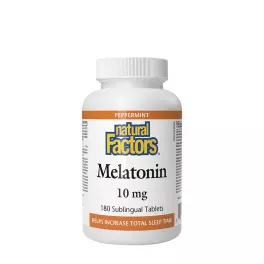 Natural Factors Melatonin 10 mg (180 Tabletten, Pepermunt)