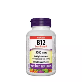   Webber Naturals Vitamin B12 Methylcobalamin 5000 mcg  (60 Tabletten)